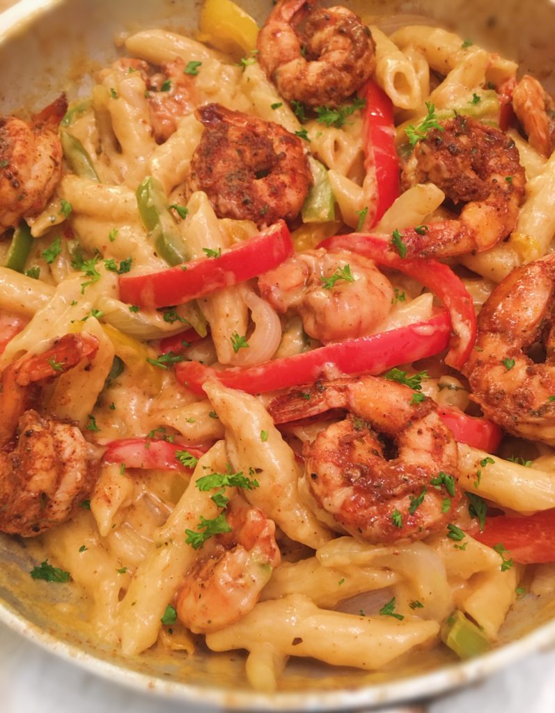 JERK SHRIMP PASTA